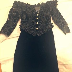 Zandra Rhodes Vintage Black Dress